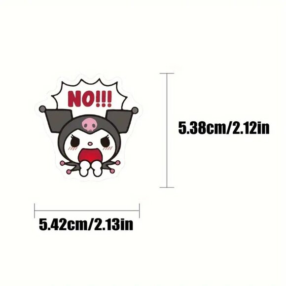 Kuromi Stickers 50pc Hello Kitty Love Sanrio Faces Emoji School Kids Emo Scene - Picture 5 of 5
